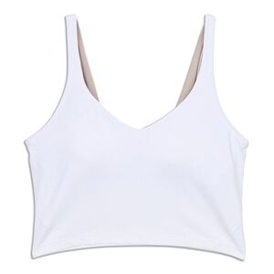 Lululemon 8 White Cropped Tank Top